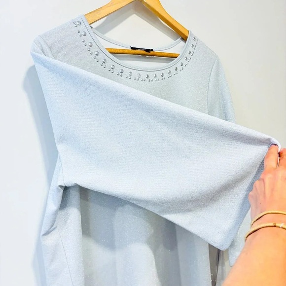 CLAIRE FRANCE Silver  sparkly tunic - Picture 5 of 8